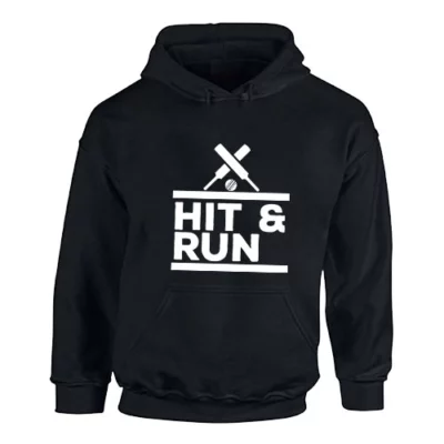 Hit And Run Cricket Hoodie