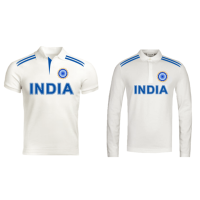 White Test India Cricket Jersey Combo